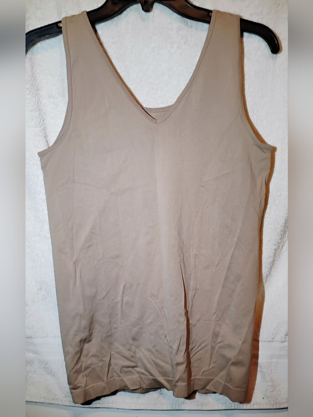 Apt. 9 Taupe V-Neck Sleeveless Tank Top